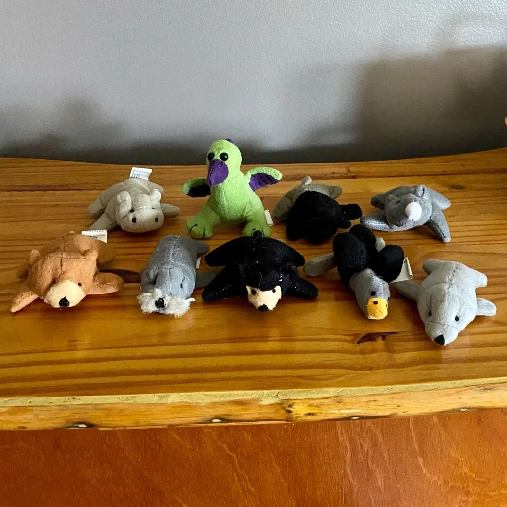 Plush Mini Zoo Animal Assortment - Set of 9 Total